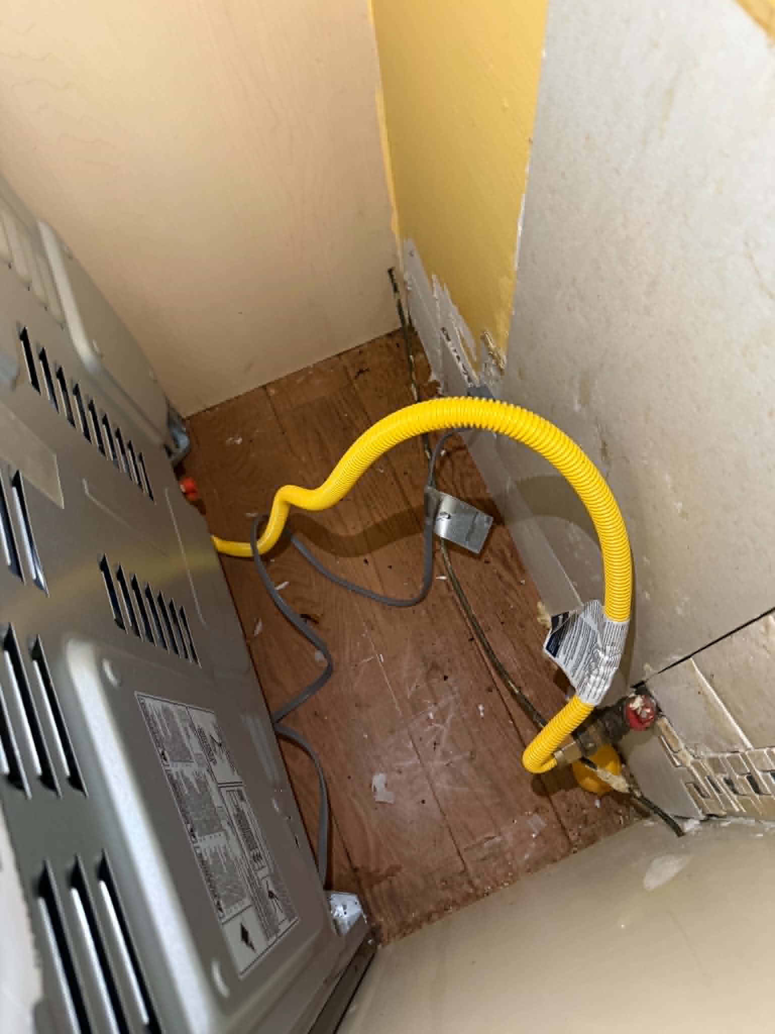 Rodent droppings near gas line utility penetration in Prospect Park NJ