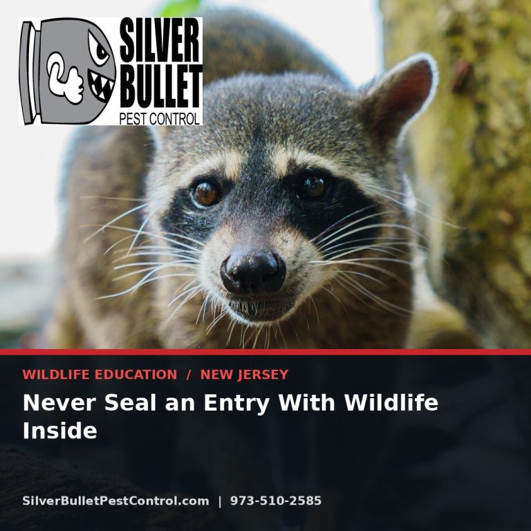 Never seal an entry with wildlife inside — Glen Rock, NJ | Silver Bullet Pest Control