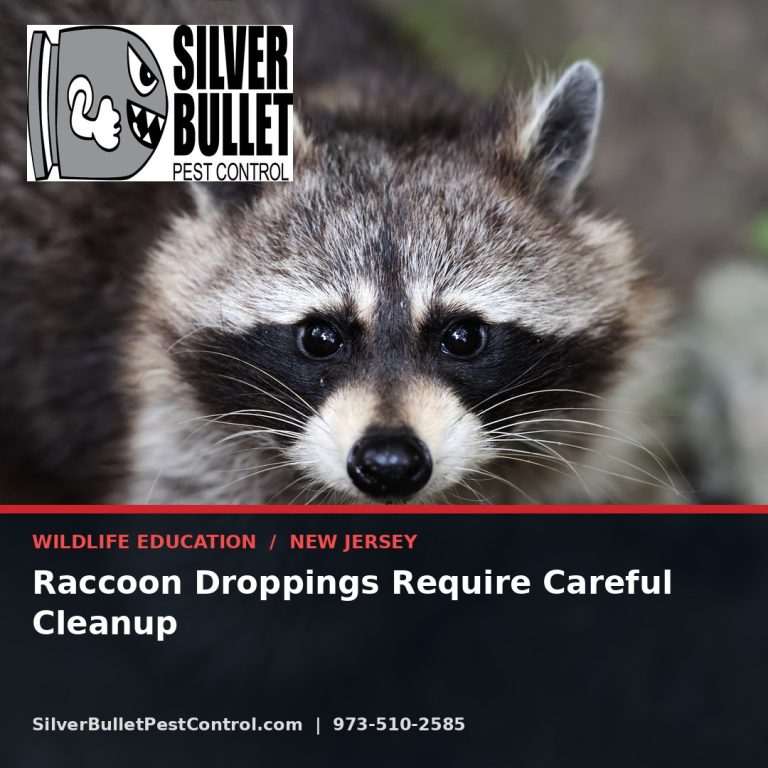 Raccoon droppings require careful cleanup — New Jersey | Silver Bullet Pest Control
