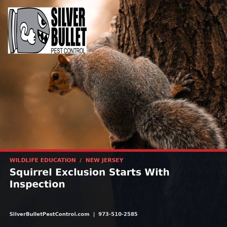 Squirrel exclusion starts with inspection — New Jersey | Silver Bullet Pest Control
